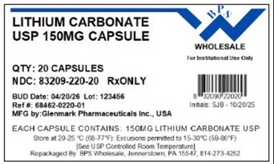 Lithium Carb 150mg (20)